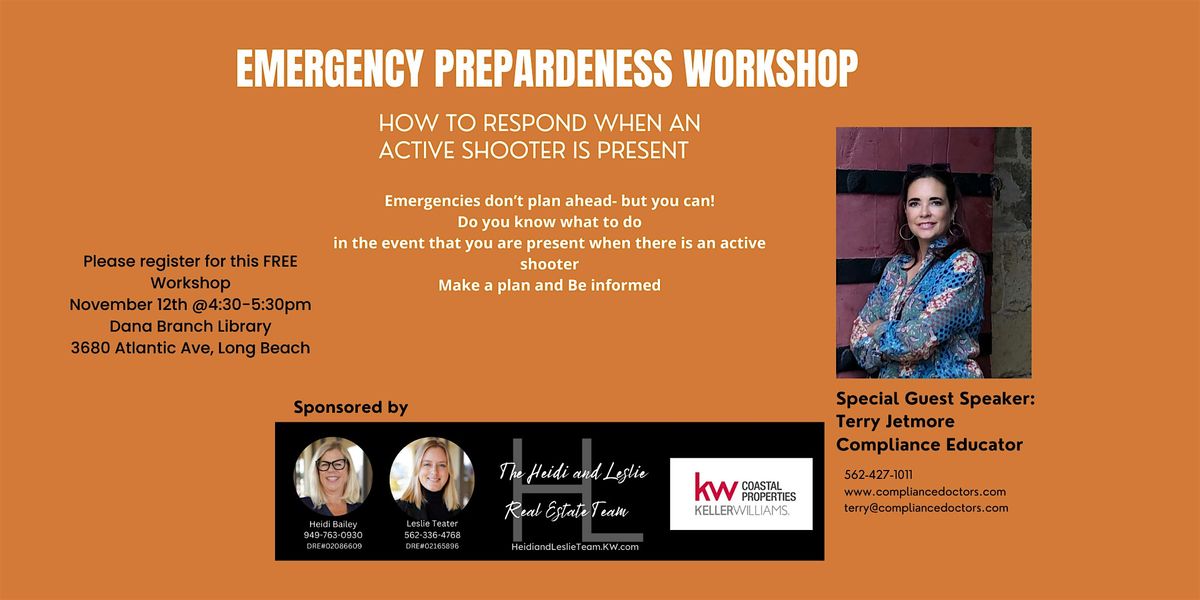 Emergency Preparedness: How to respond when there is an Active shooter