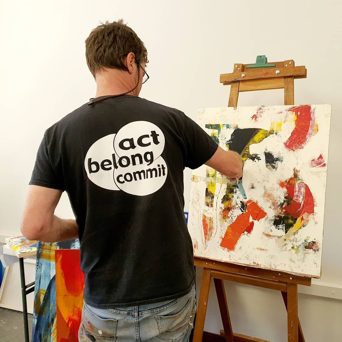 Mixed media painting workshop with Neil Elliott