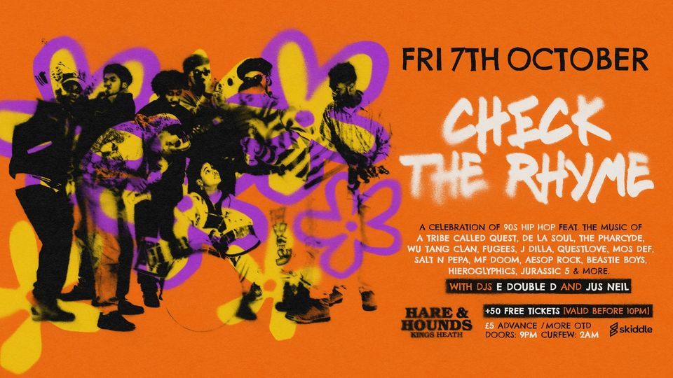 Check the Rhyme 2.0 - A Night of 90s Hip Hop