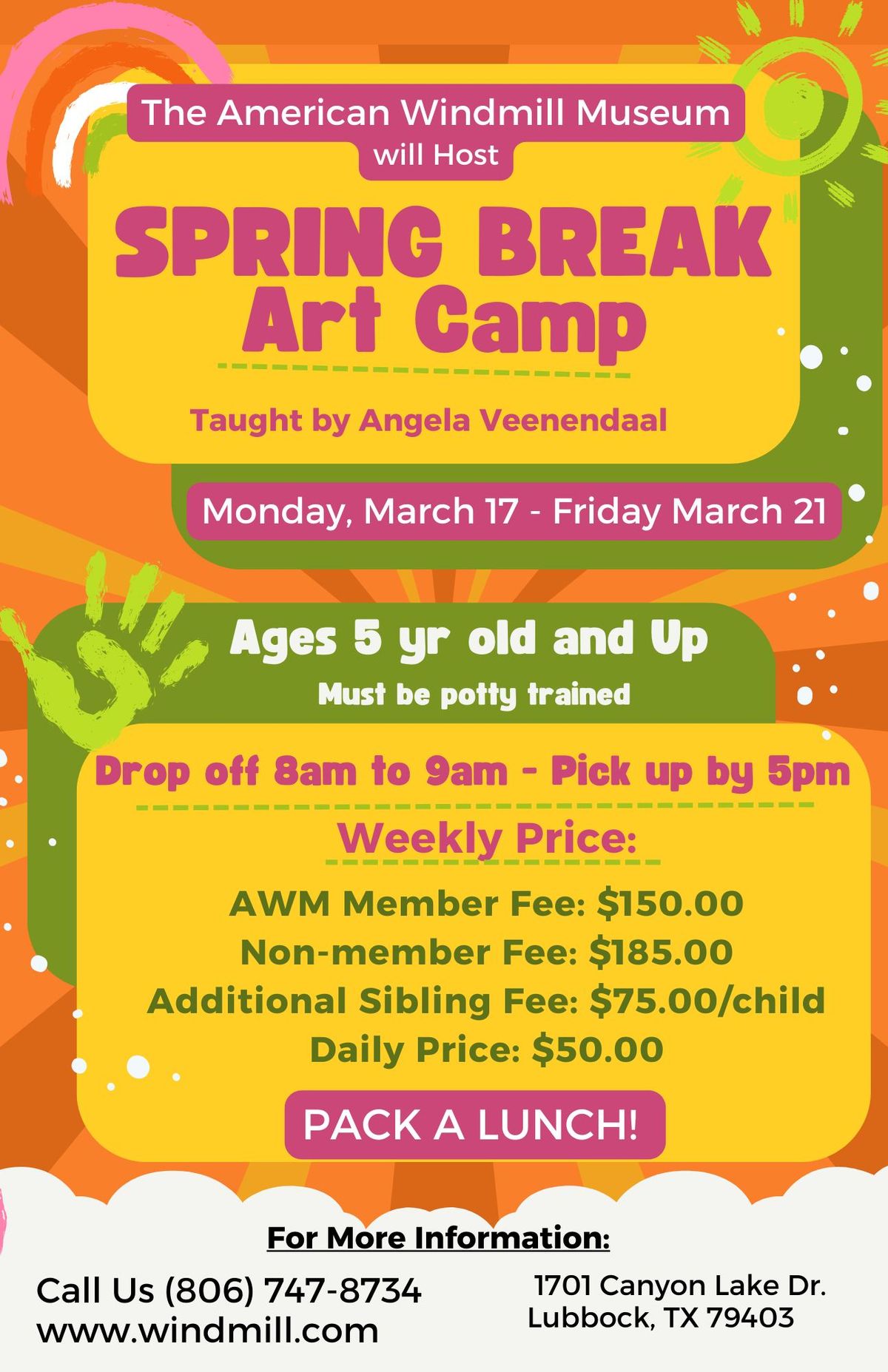 2025 Spring Break Art Camp