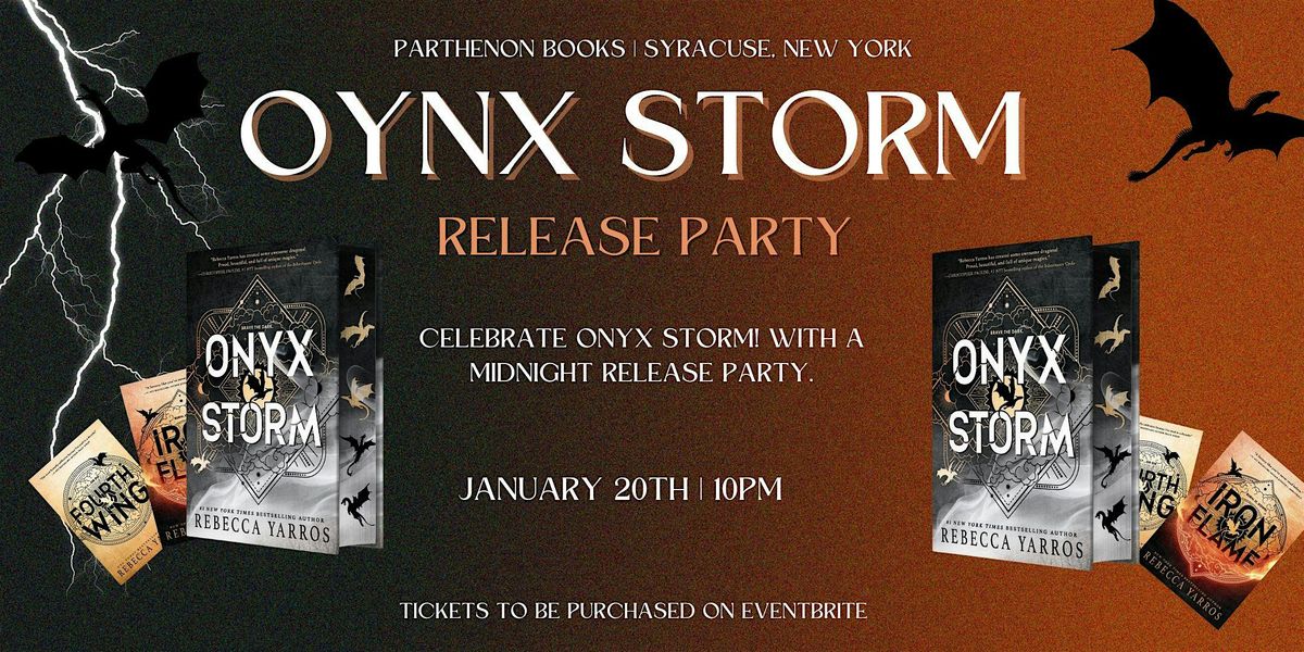 Onyx Storm Midnight Release Party