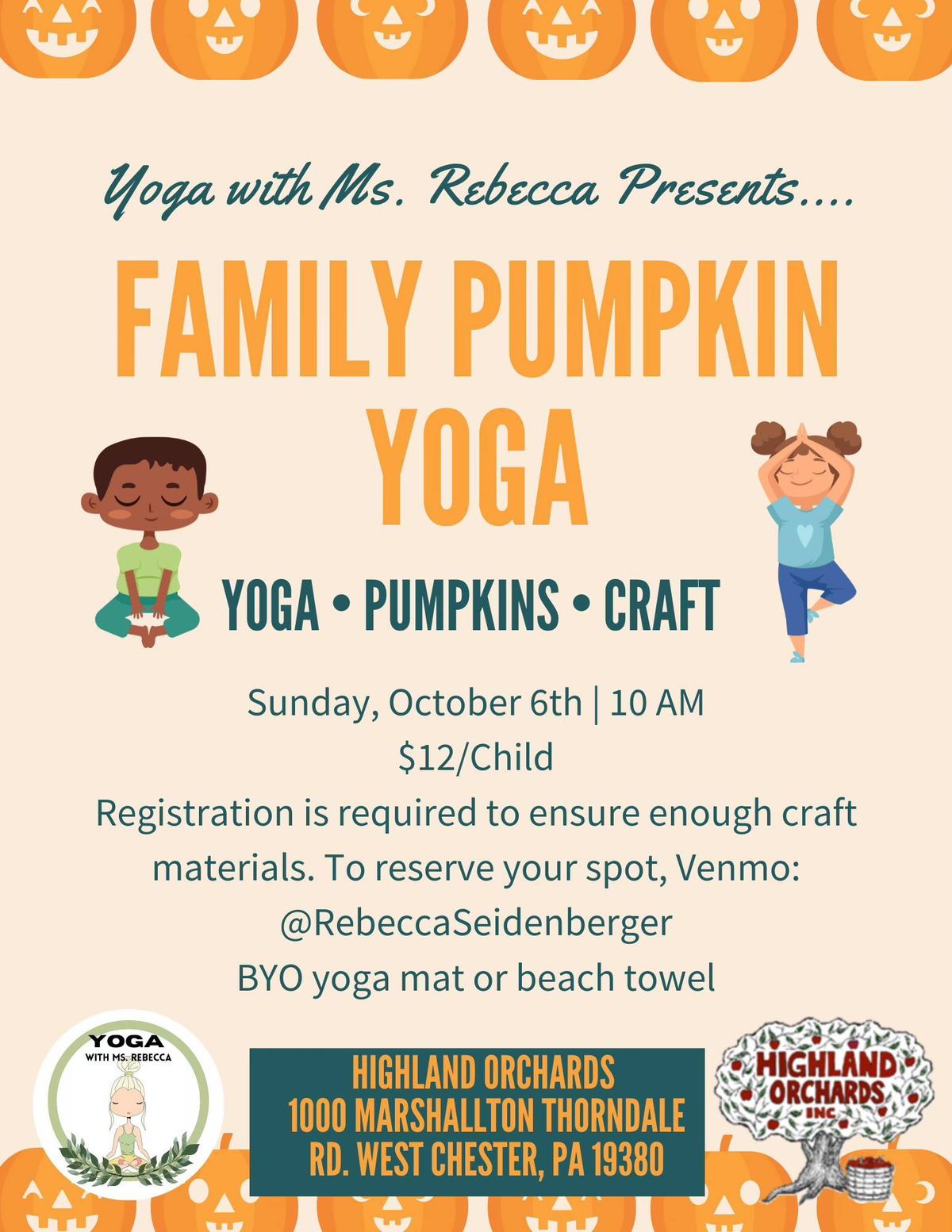 Rain Date: Pumpkin Yoga 