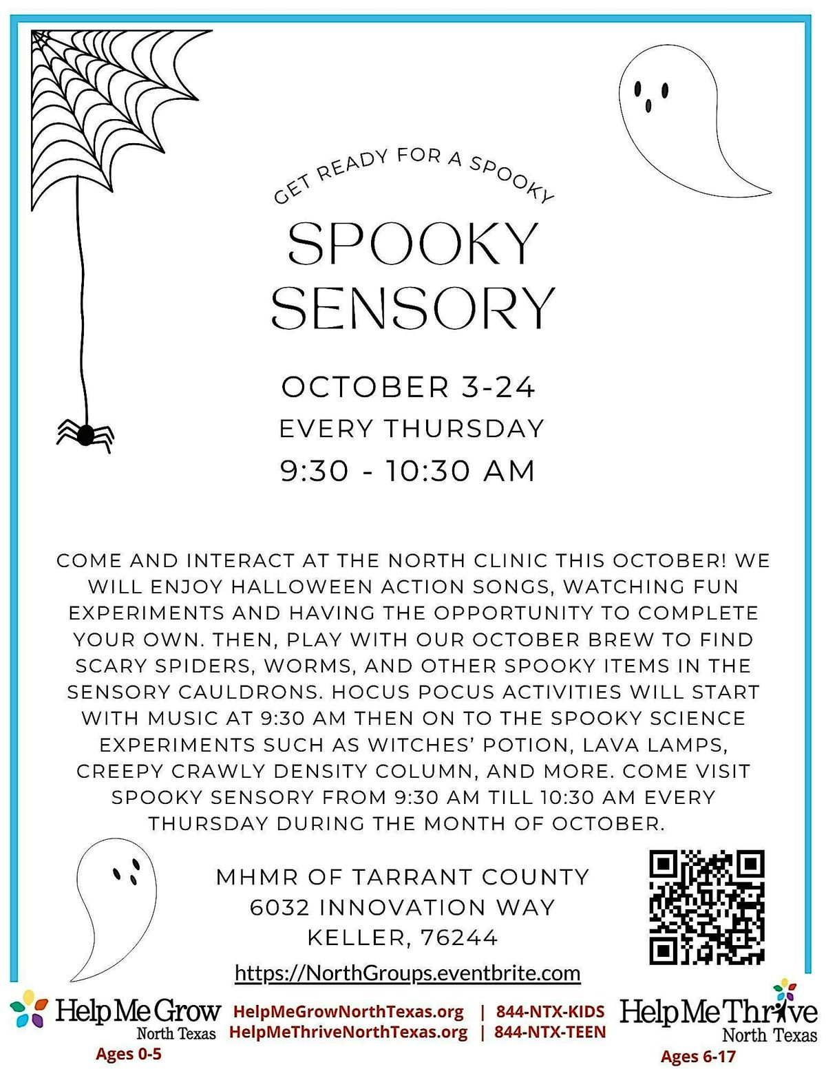 Face to Face Spooky Sensory Make and Take - Keller