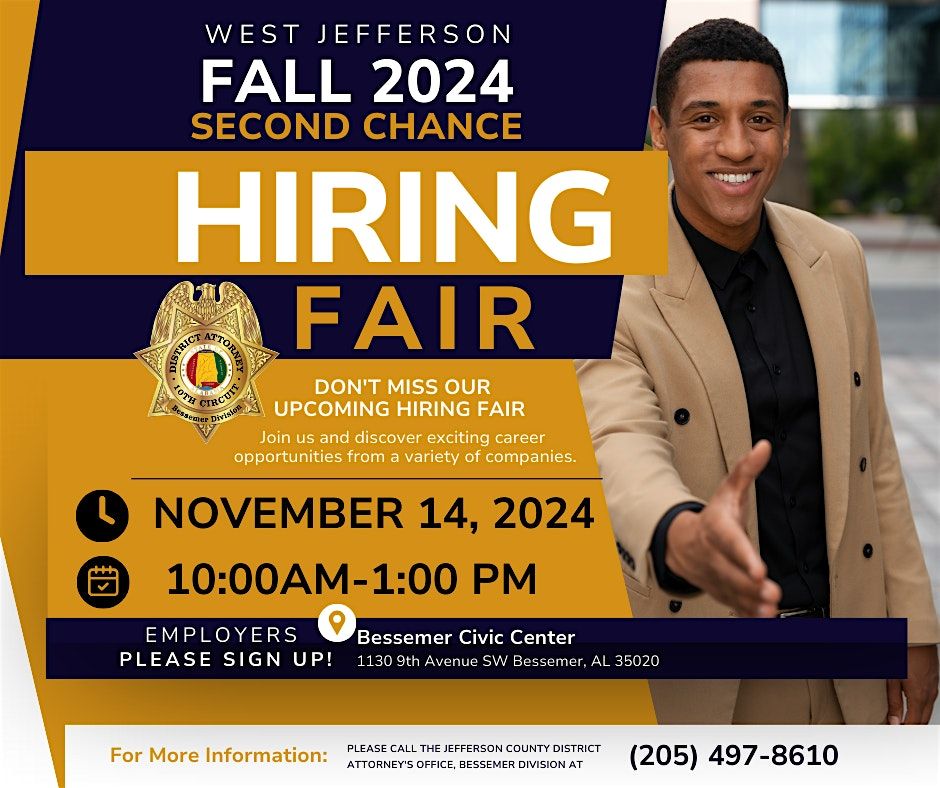 West Jefferson Fall 2024 Second Chance Hiring Fair