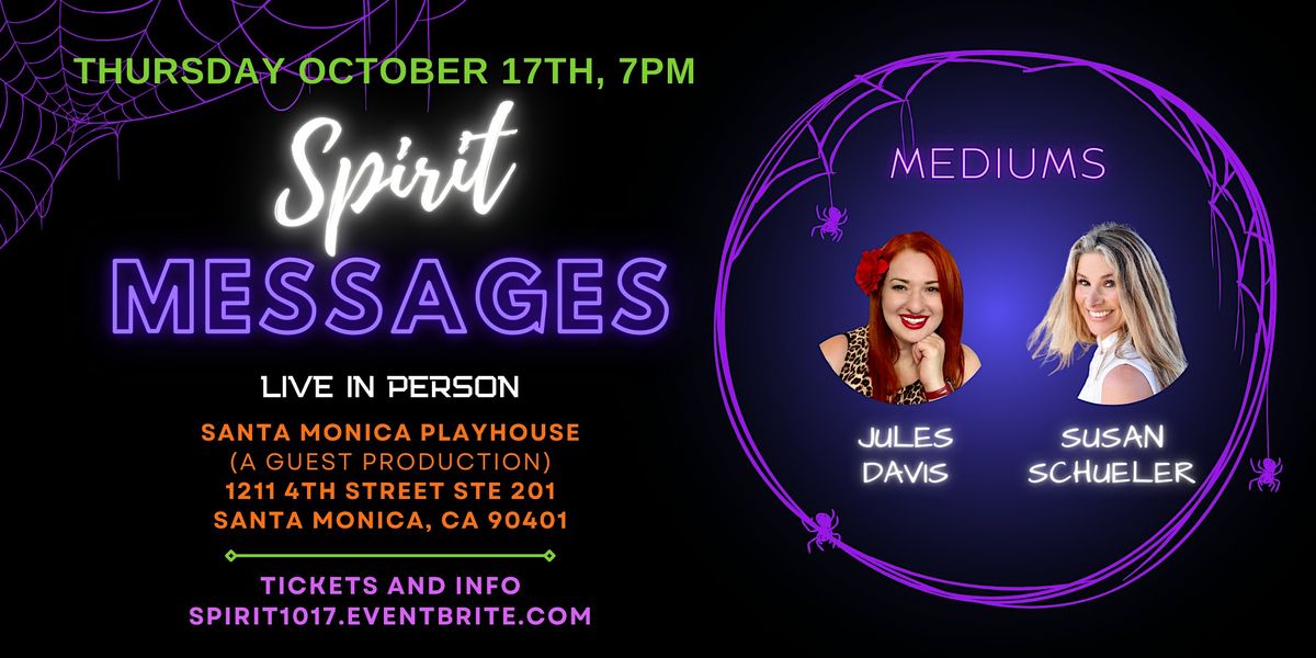 Evening of Spirit Messages with Mediums Jules Davis and Susan Schueler