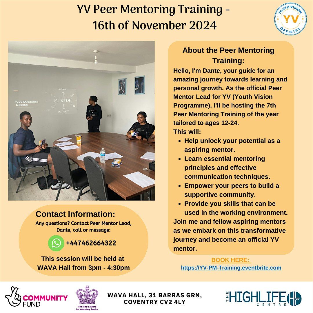 YV Peer Mentoring Training