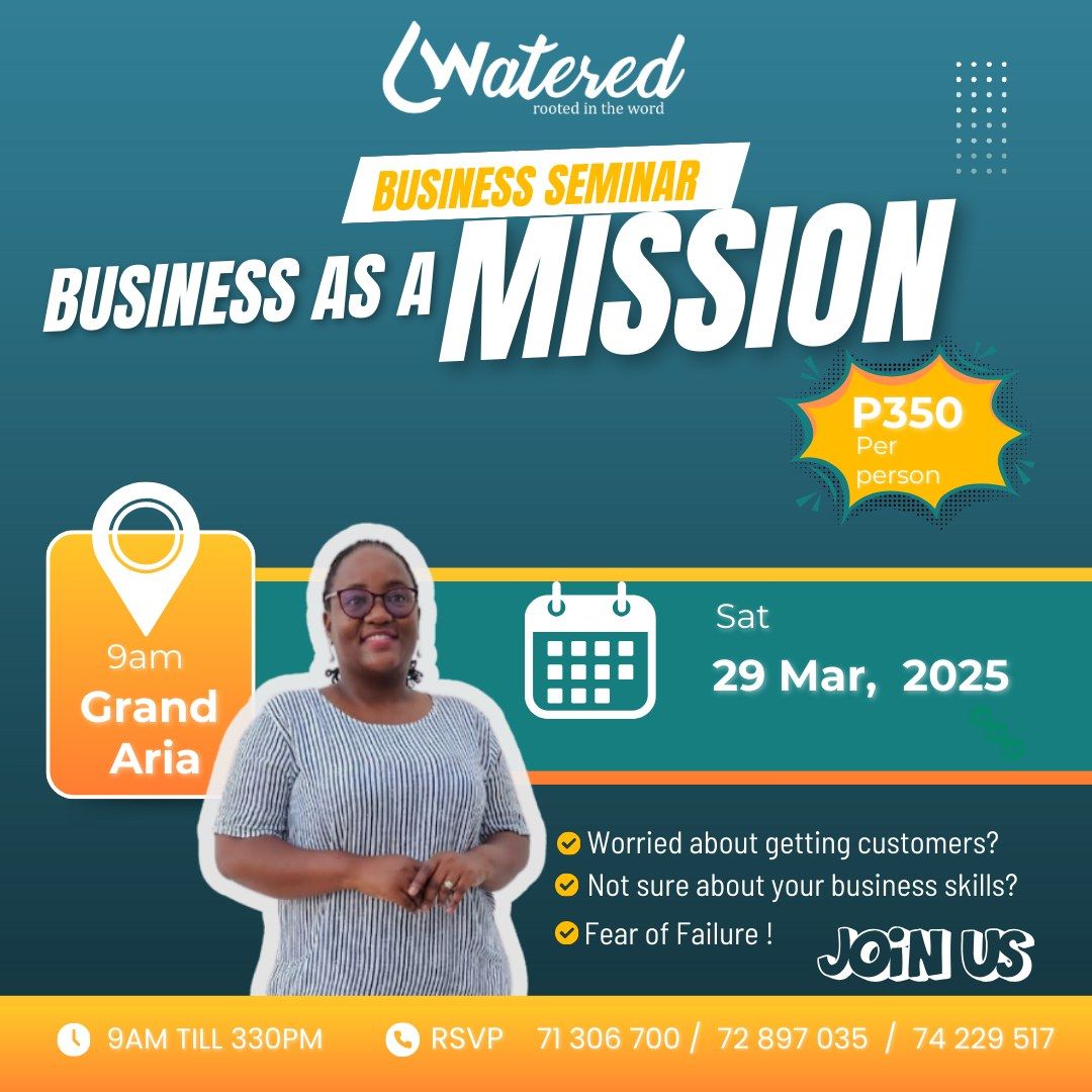 Watered Business Seminar 2025