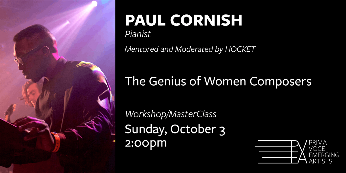 Prima Voce Emerging Artists Presents Paul Cornish Pasadena Conservatory Of Music 3 October 21