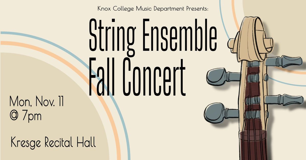 String Ensemble Fall Concert