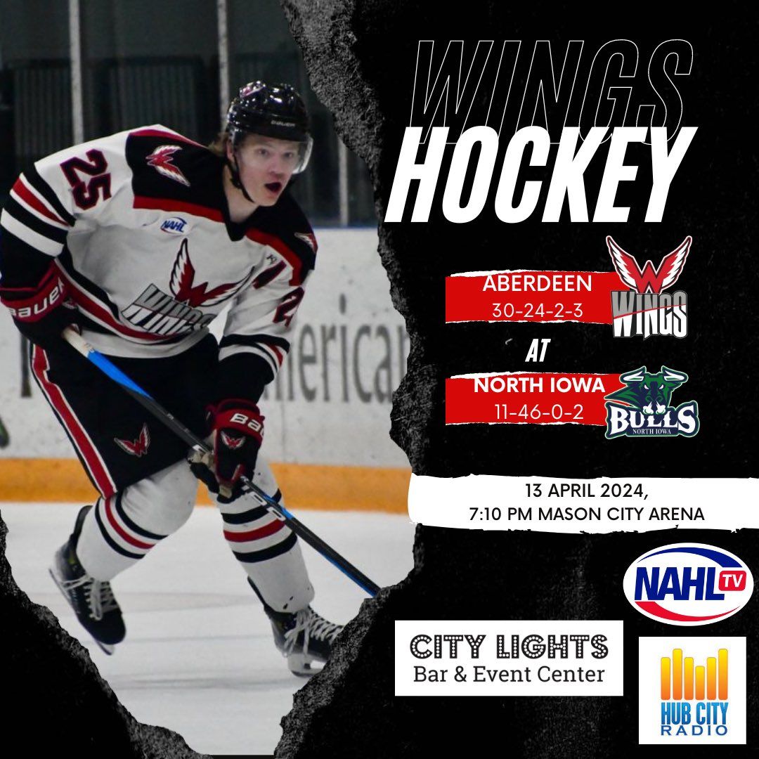 Aberdeen Wings at North Iowa Bulls at Mason City Arena