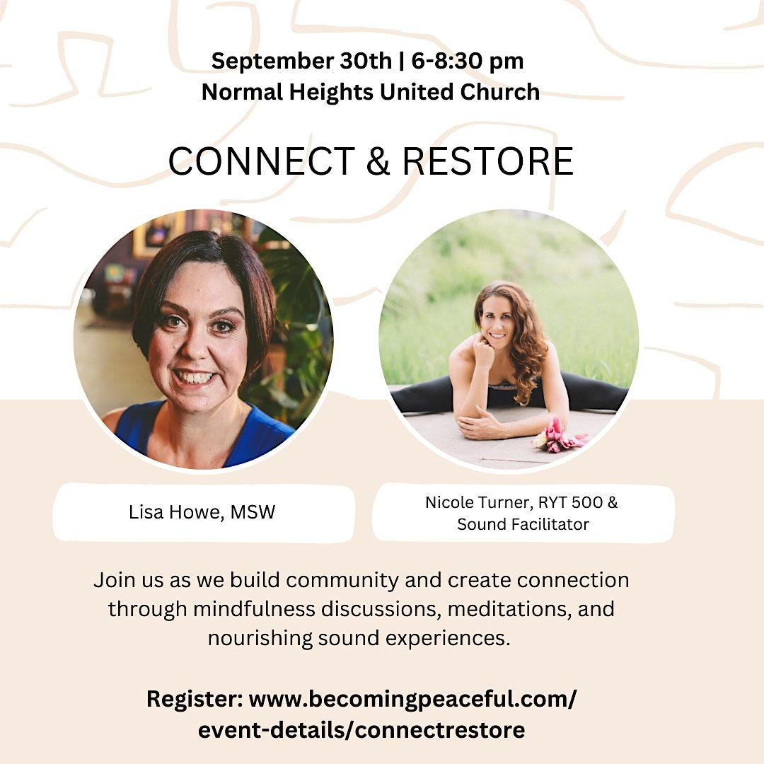 Connect & Restore - Community, Connection and Sound Healing
