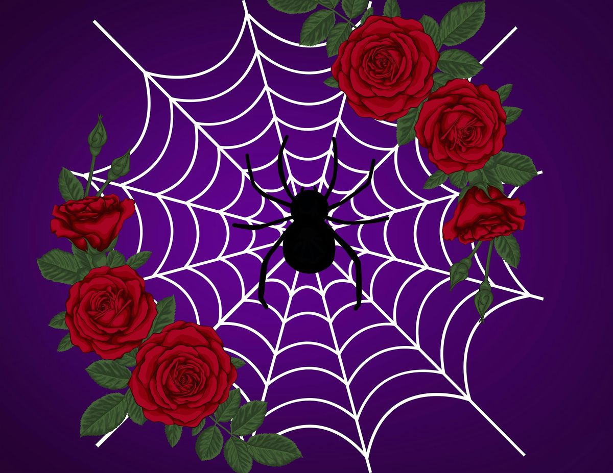 Halloween Paint Night: Roses and Webs