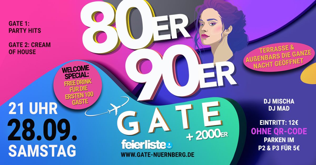 80er\/90er GATE - Sa. 28. September