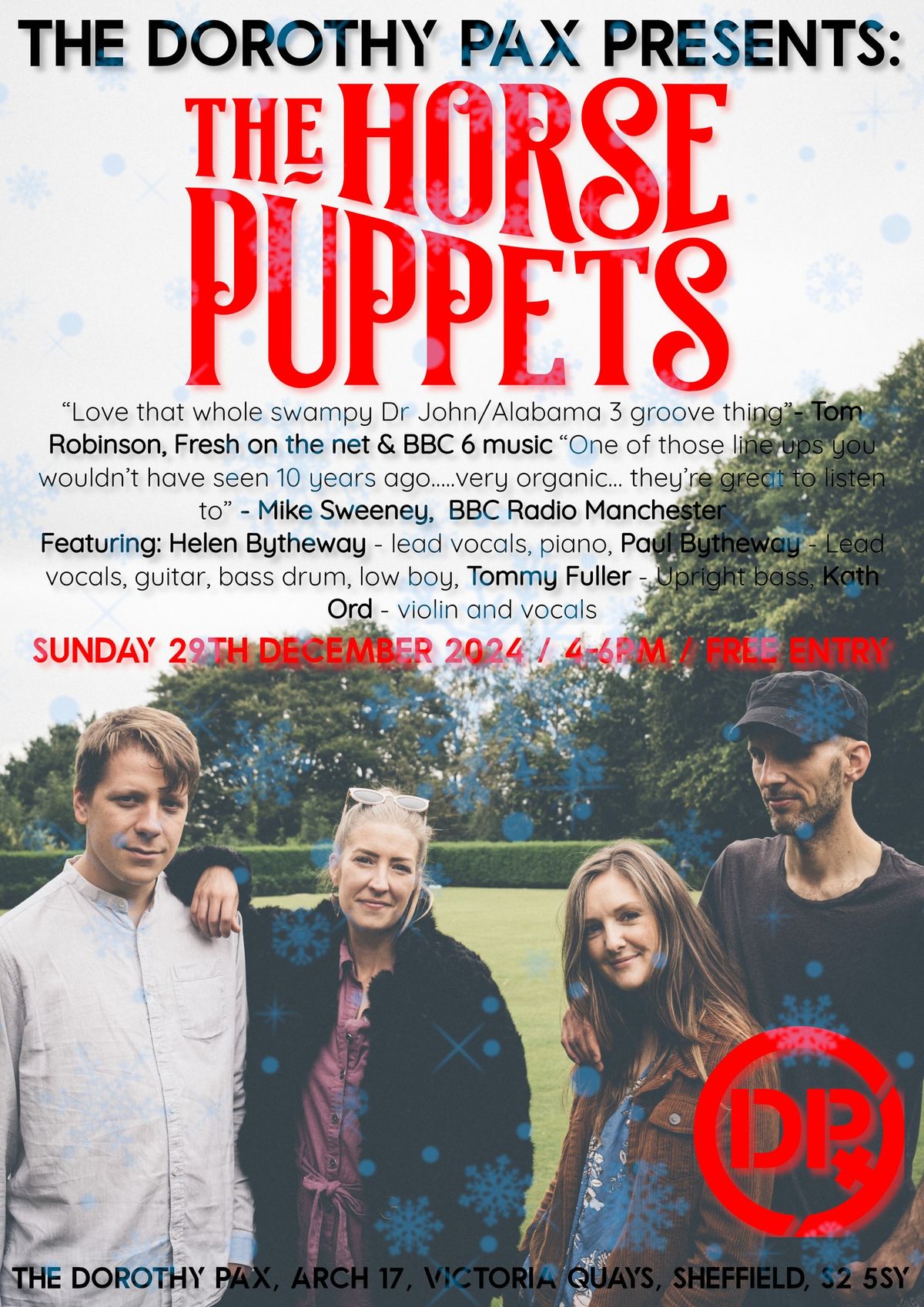 The Horse Puppets 29\/12\/24 FREE ENTRY