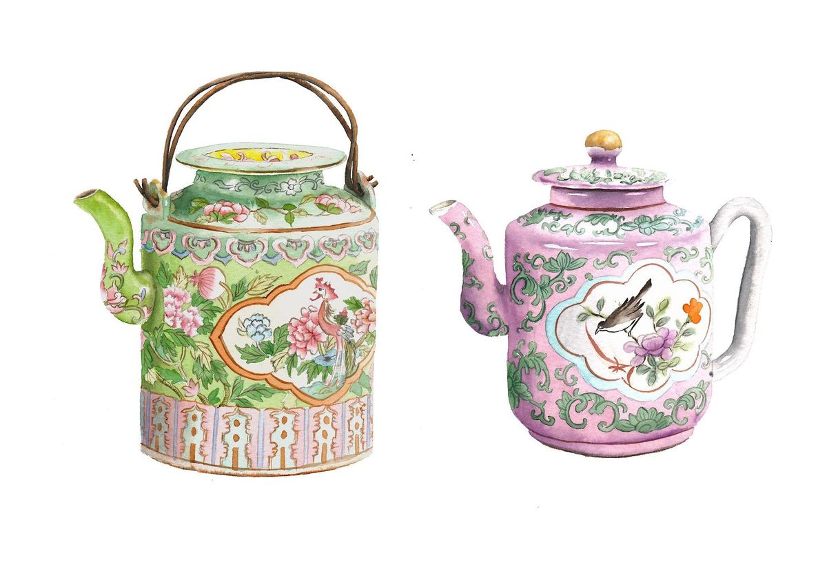 Unleash Your Inner Artist: Watercolour Class (Peranakan Teapots)