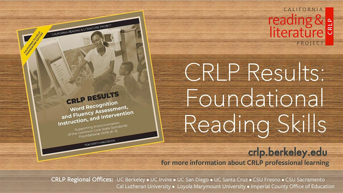 CRLP Results for Upper Grades Summer Institute