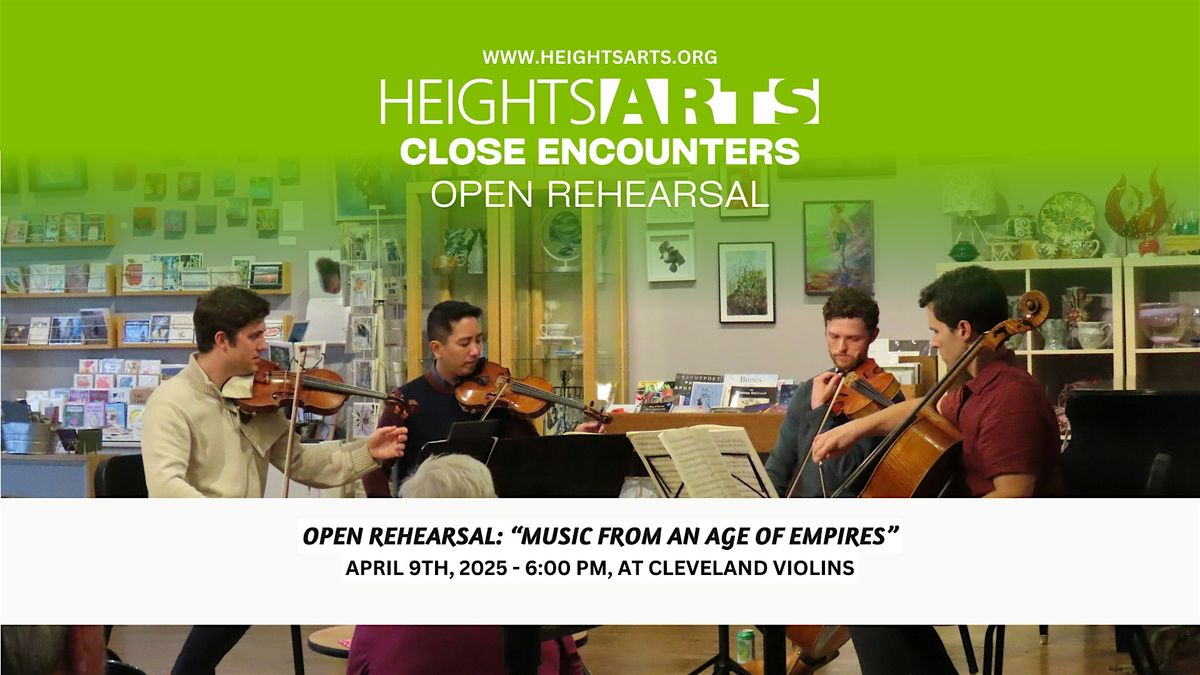 Open Rehearsal: Music from an Age of Empires