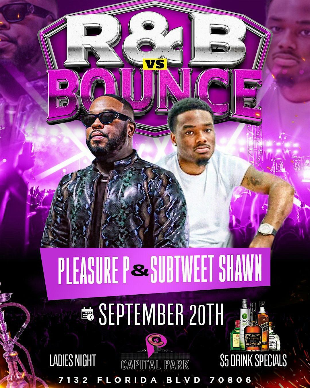 Pleasure P & Subtweet Shawn Live  "Ladies  Night R&B Vs Bounce\u201d