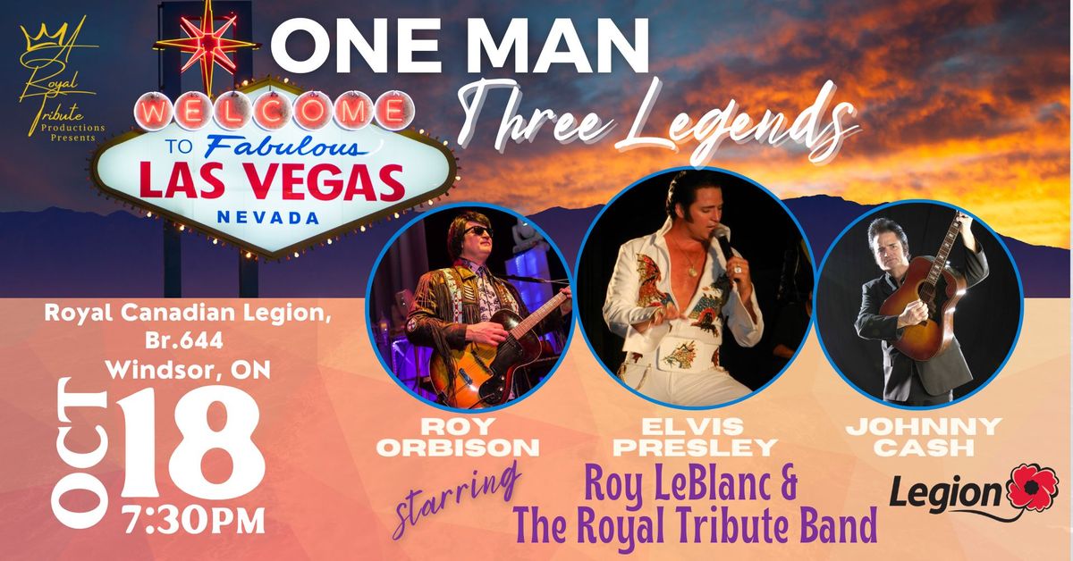 One Man, Three Legends: A Tribute to Elvis, Johnny Cash & Roy Orbison ~ WINDSOR