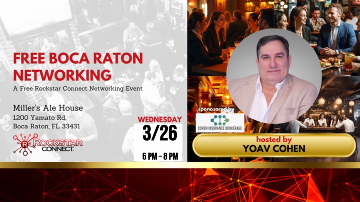 Free Boca Raton Rockstar Connect Networking Event (March)