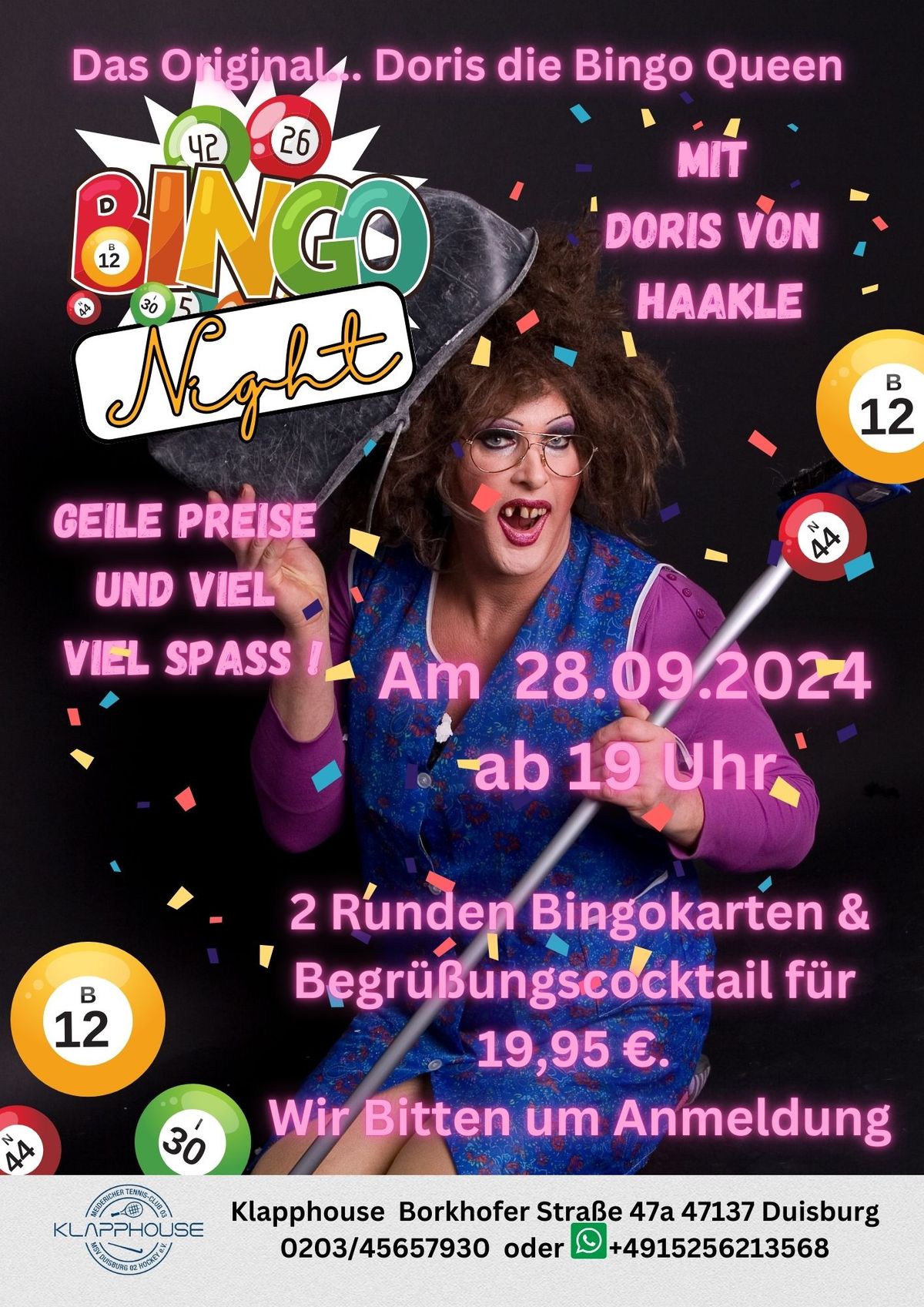 Crazy Bingo im Klapphouse