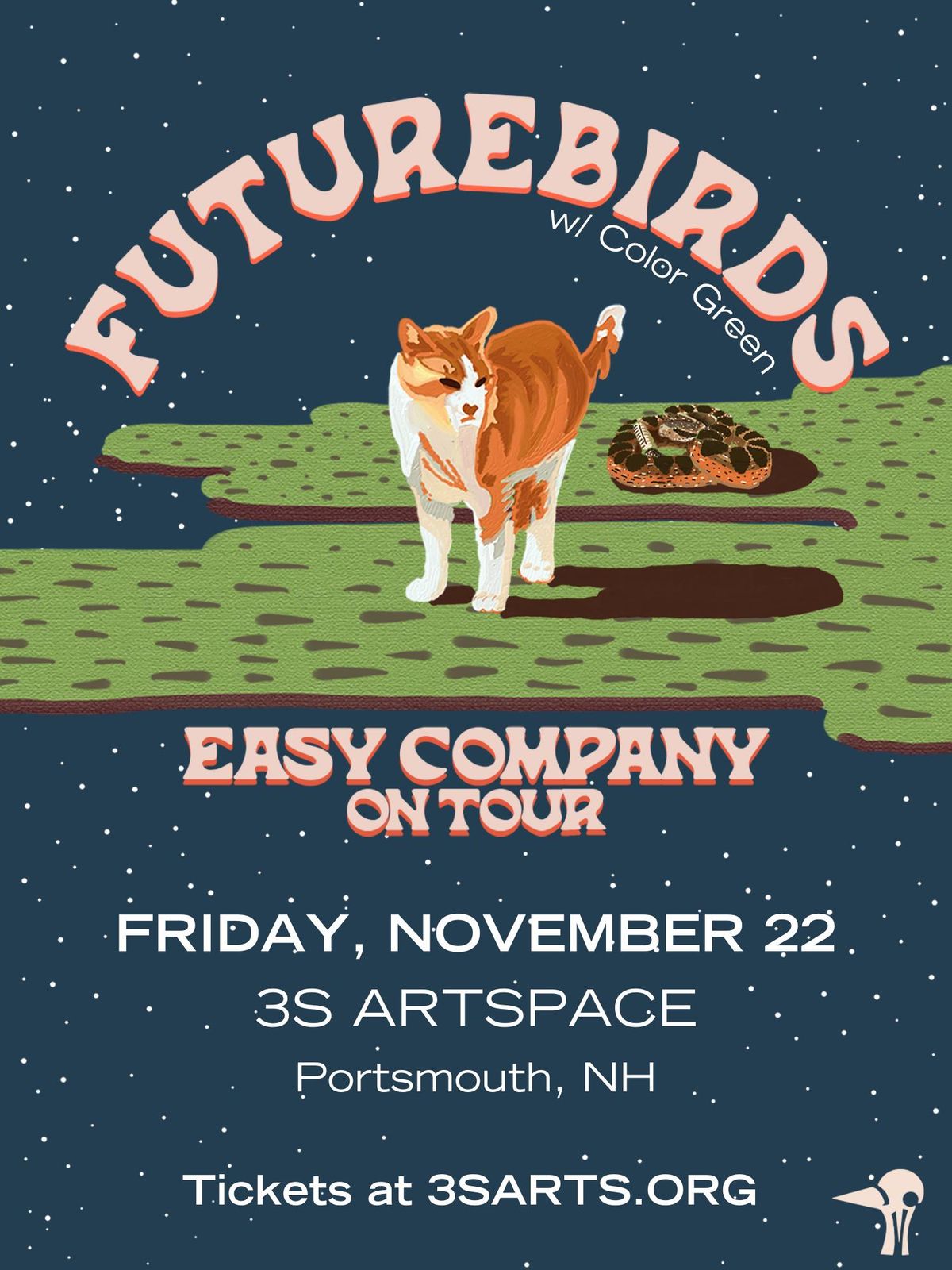 Futurebirds w\/ Color Green at 3S Artspace