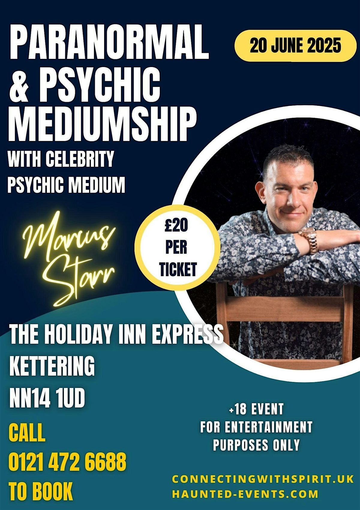 Paranormal & Psychic Event with Celebrity Psychic Marcus Starr