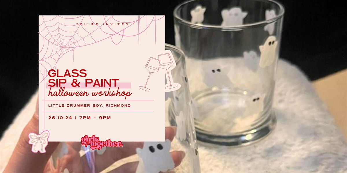 girls get together: halloween glass painting & prosecco