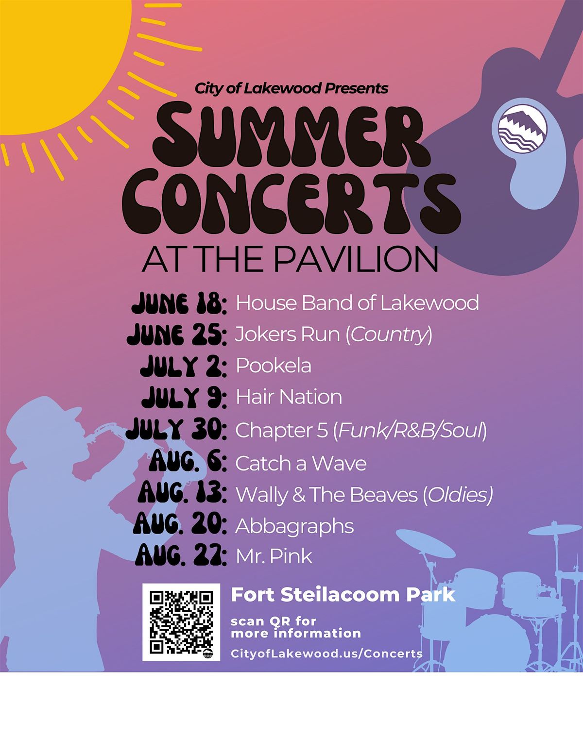 SUMMER CONCERTS  AT THE PAVILION - CITY OF LAKEWOOD