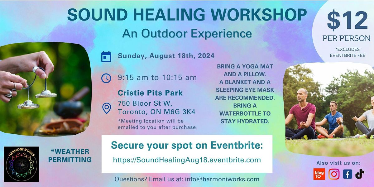 Sound Healing Workshop for Groups (Outdoor Experience)