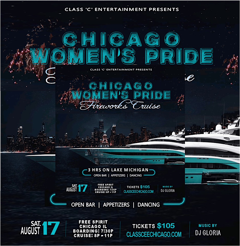 Chicago Women's Pride Fireworks Party Cruise | Aug. 17, 2024