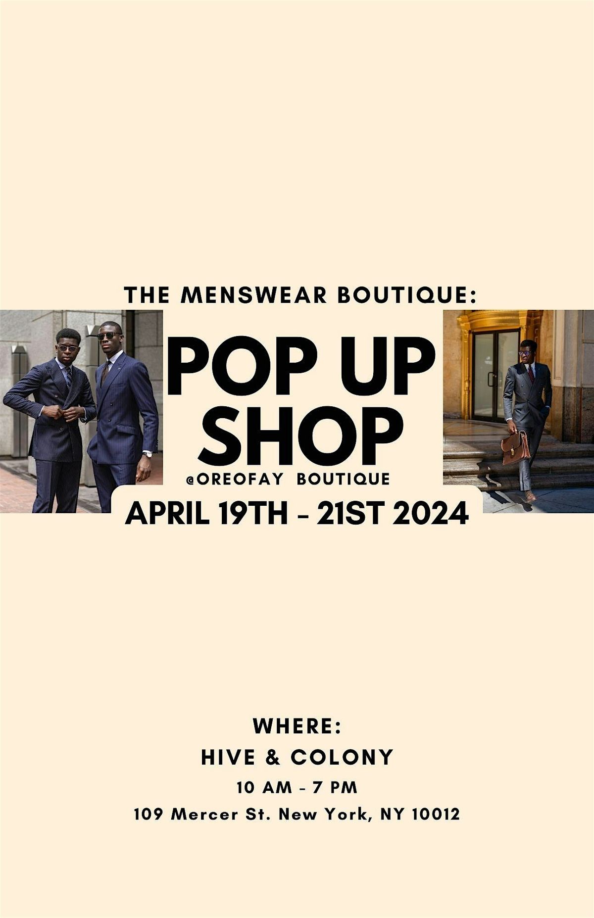 The Menswear Boutique Popup (Day 3\/3)
