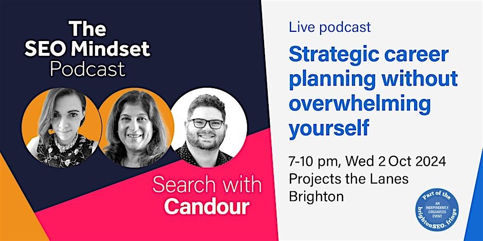 Career Planning without Overwhelming Yourself: Live Podcast (Free Pizza)