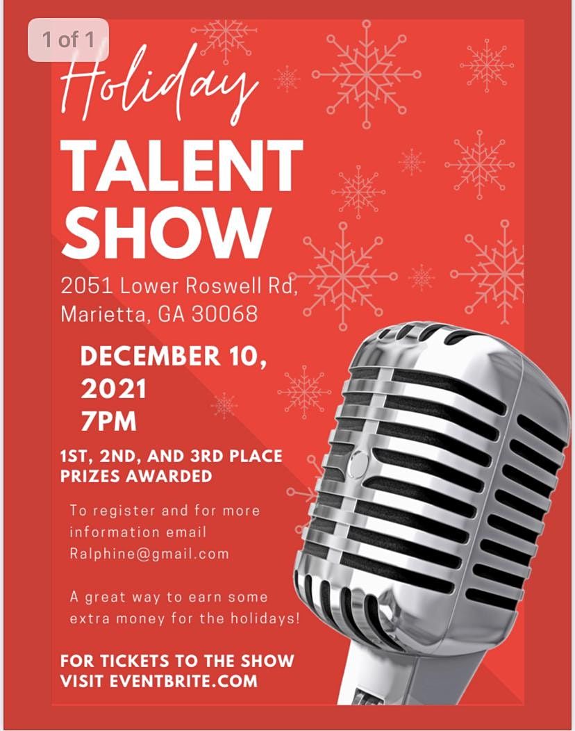 Holiday Talent Show!   (sponsored by AMHH)