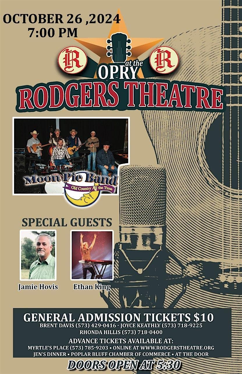 Moon Pie Band Opry at the Rodgers special guests, Jamie Hovis & Ethan King