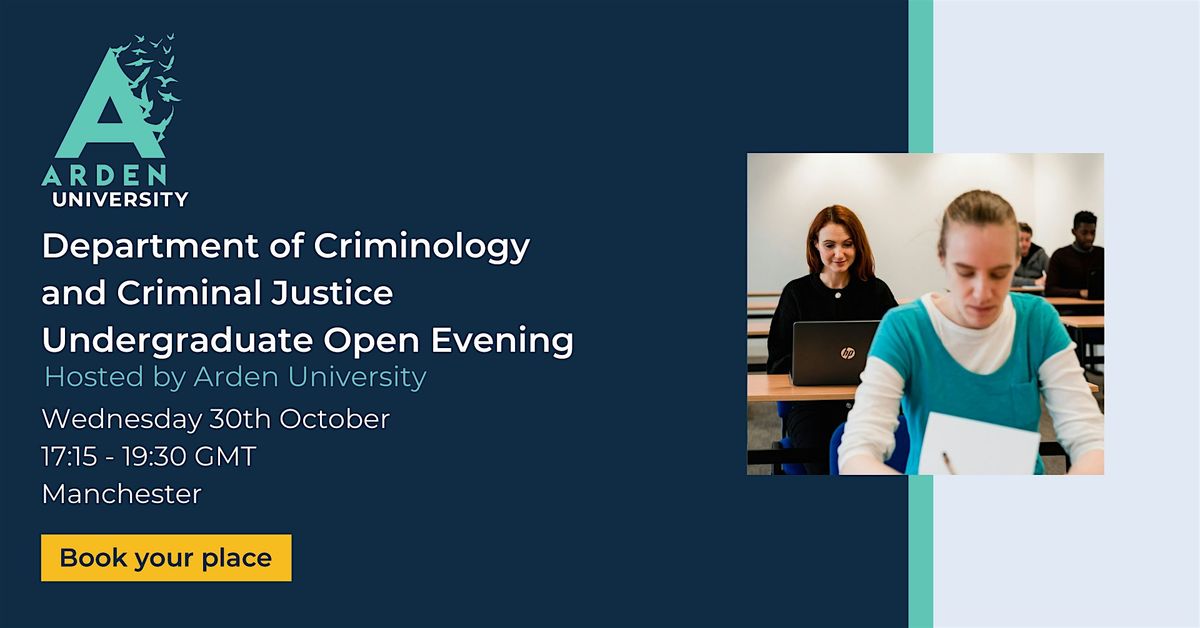 Department of Criminology and Criminal Justice opening evening - Manchester