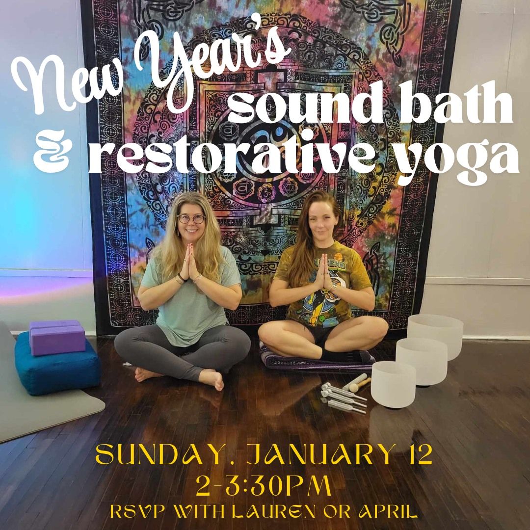 New Year's soundbath and restorative yoga