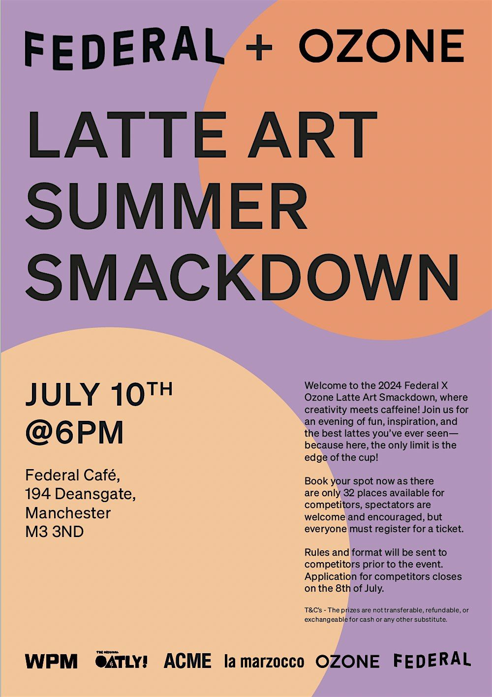 Federal x Ozone Summer Latte Art Smackdown 2024