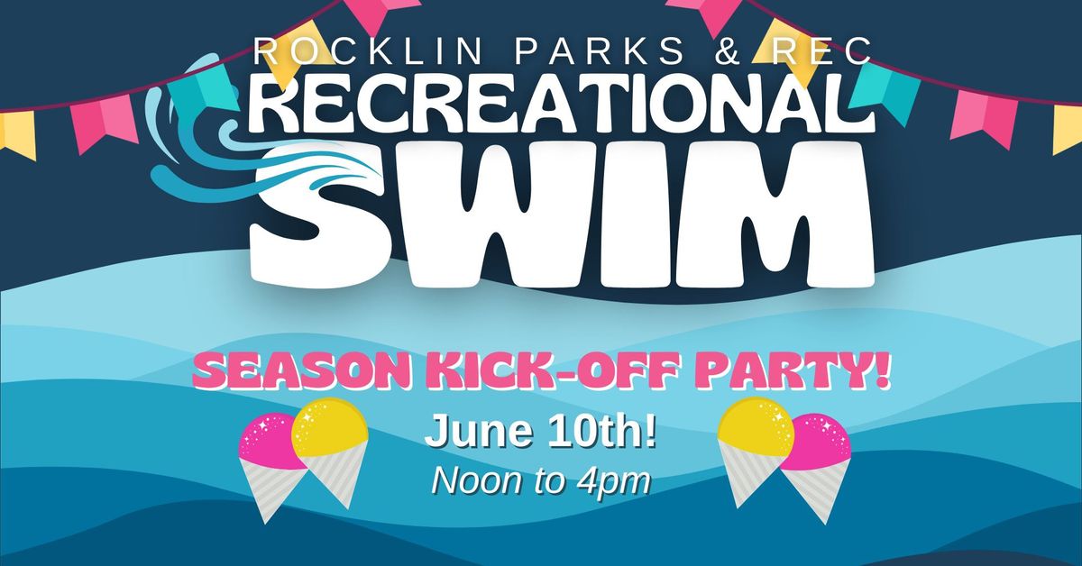Rec Swim Season Kick-Off Party!