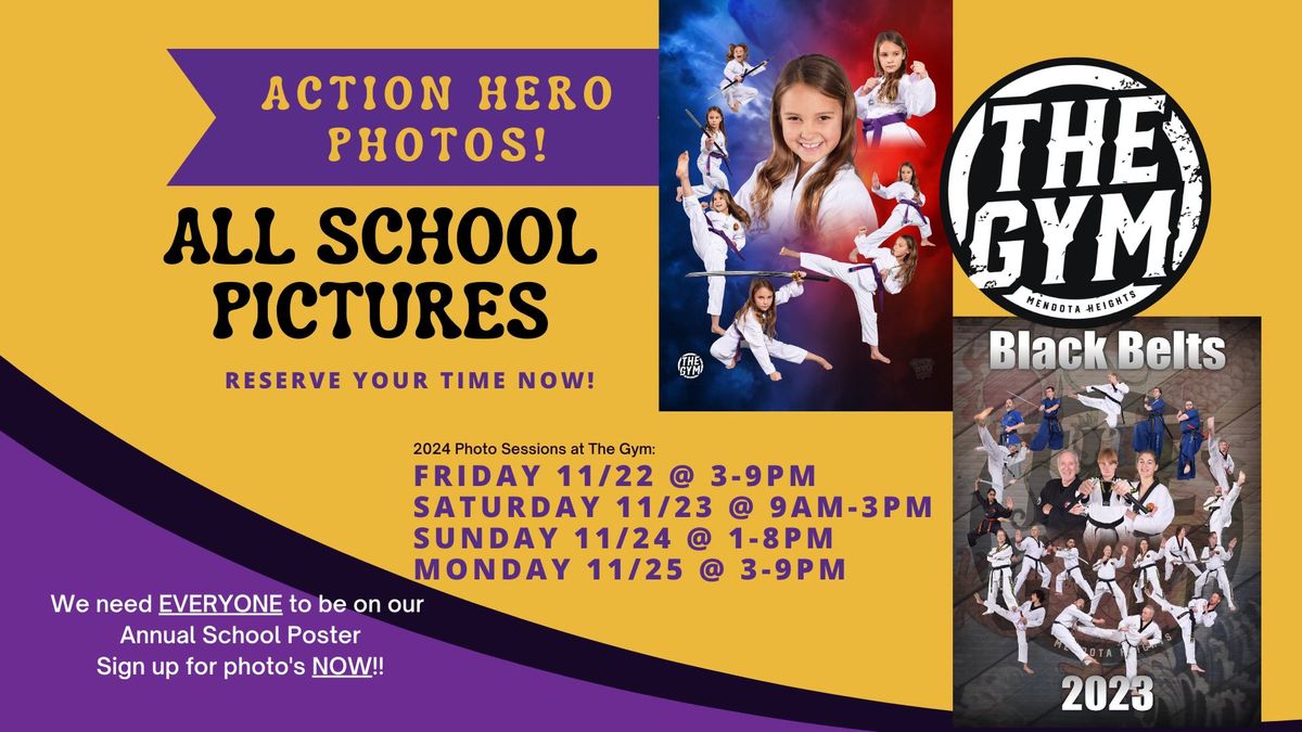 Action Hero Photos: Annual School Pictures Day 2