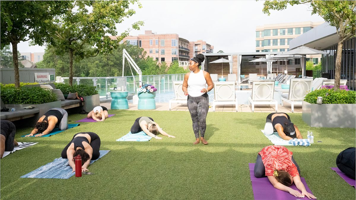 Rooftop Yoga at The Westin