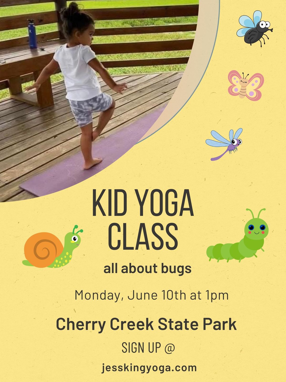 Kid Yoga Class all about BUGS 