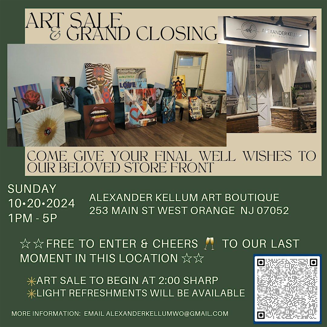 Grand Closing Art Sale @Alexander Kellum Art Boutique