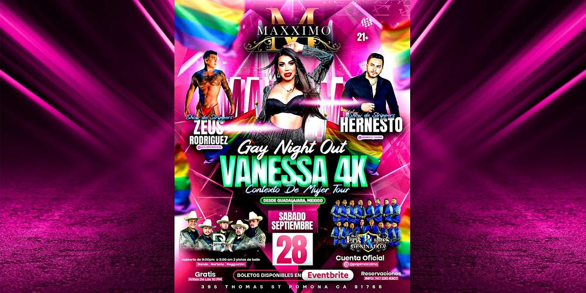 Gay Night Out with VANESSA 4K at Maxximo Sep 28