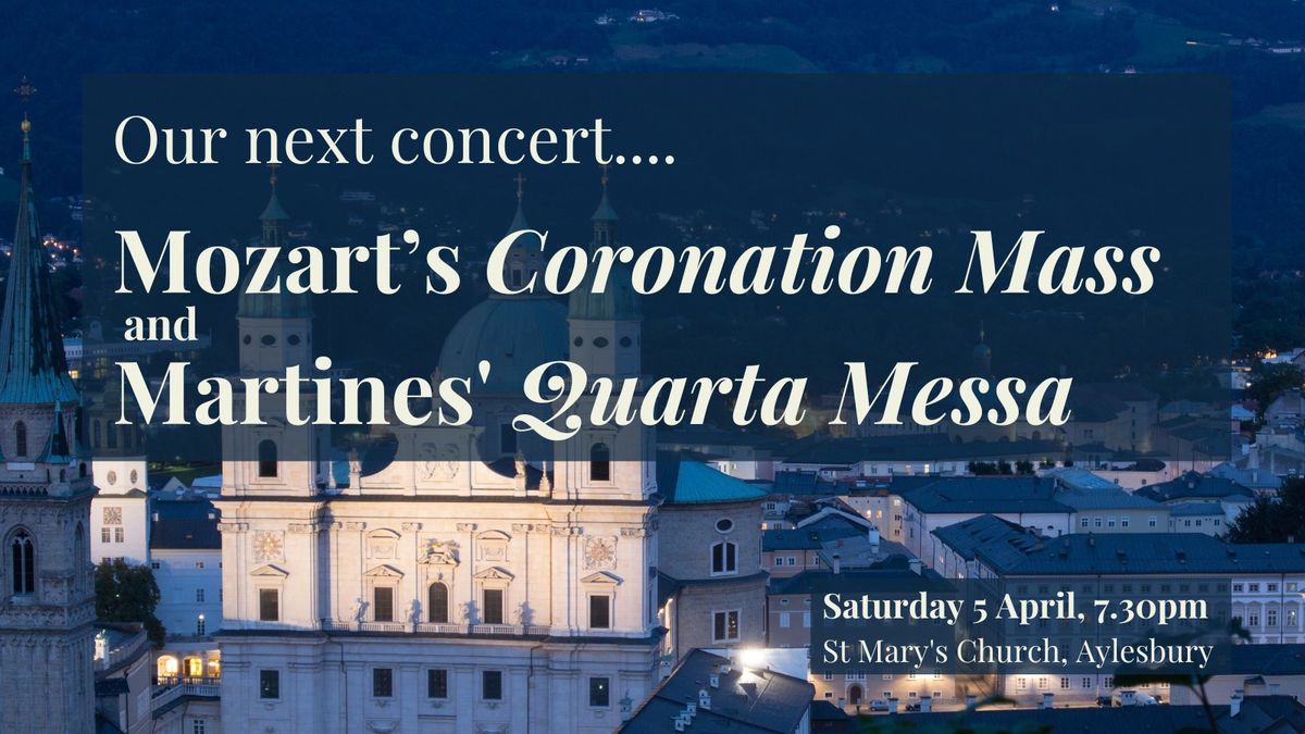 Our spring concert: Mozart & Martines