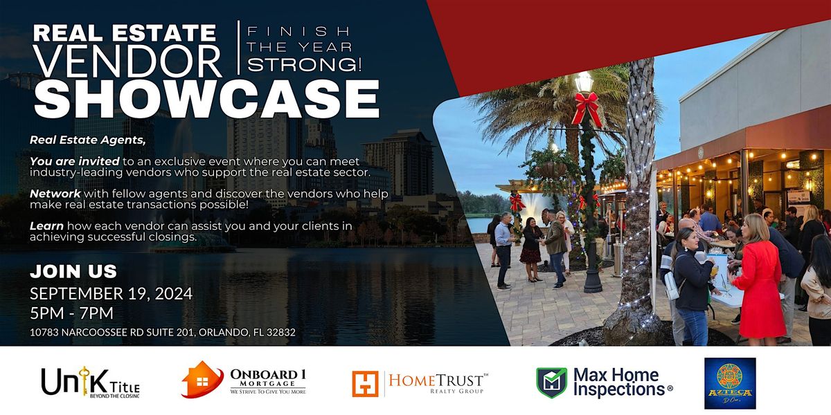 Real Estate Vendor Showcase: Finish the Year Strong