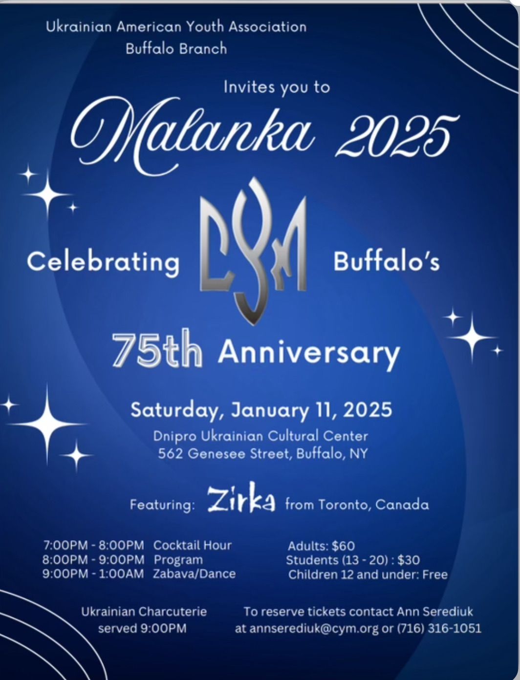 CYM 75th Anniversary Program and Malanka