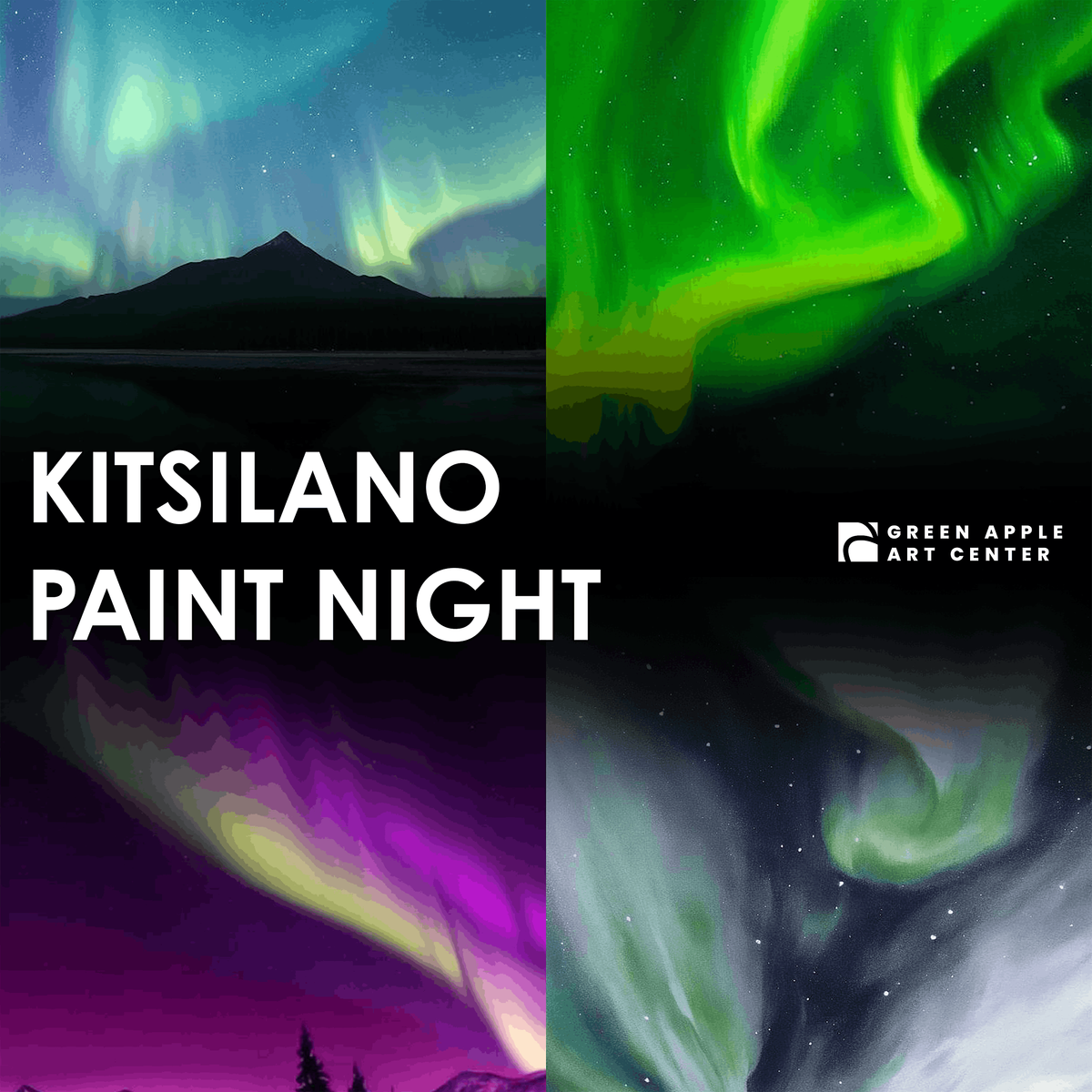 Paint the Vibrant Sky | Aurora Glow in Acrylic Painting