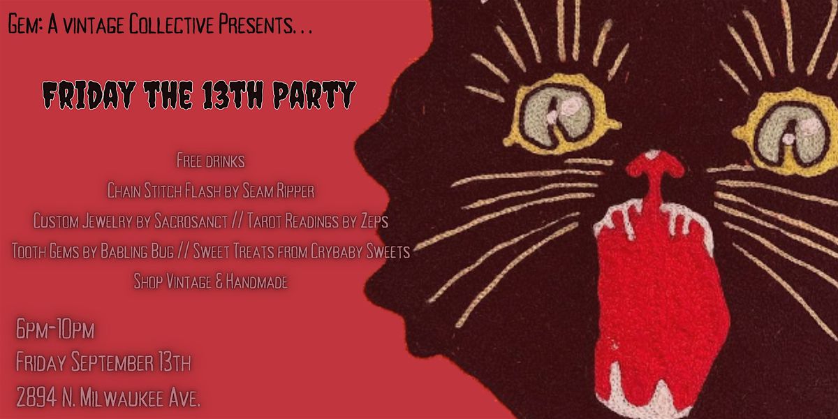 Friday the 13th Party @ Gem: A Vintage Collective