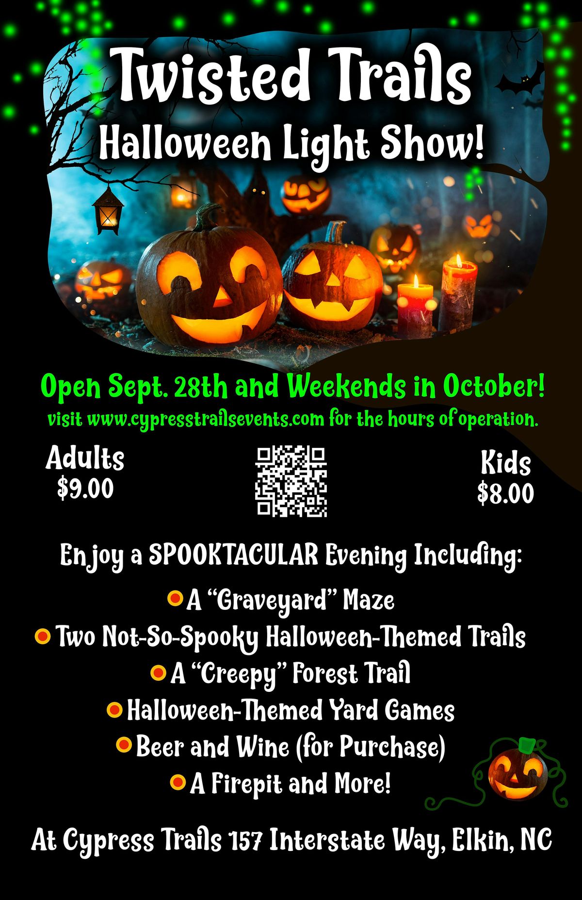 Twisted Trails Halloween Light Show!